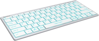 Клавиатура A4Tech FX61 белый USB slim LED (FX61 WHITE) кабель 1.5м - купить недорого с доставкой в интернет-магазине