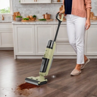 Пылесос моющий Kitfort КТ-5238-1 125Вт зеленый/черный - купить недорого с доставкой в интернет-магазине