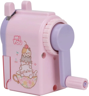 Точилка для карандашей механическая Deli E0641 miYou 1 отверстие пластик ассорти - купить недорого с доставкой в интернет-магазине