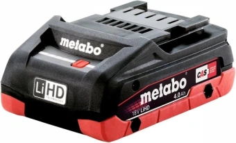 Батарея аккумуляторная Metabo LiHD 18В 4Ач Li-Ion (625367000) - купить недорого с доставкой в интернет-магазине