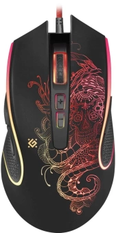 Мышь Defender Venom GM-640L черный оптическая 7200dpi USB 7but (52640) - купить недорого с доставкой в интернет-магазине