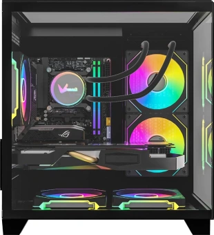 Корпус Formula Crystal Z9M черный без БП mATX 5x120mm 1xUSB3.0 audio bott PSU - купить недорого с доставкой в интернет-магазине