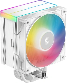 Устройство охлаждения(кулер) Deepcool AG500 Wh V2 ARGB Soc-AM5/AM4/1200/1700/1851 белый 4-pin 29.4dB Al+Cu 240W 857gr Ret (R-AG500-WHAMMN-GJD) - купить недорого с доставкой в интернет-магазине