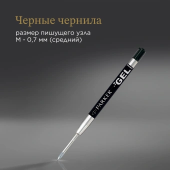 Стержень гелевый Parker Z05 (1950344) M 0.7мм черные чернила для ручек шариковых блистер - купить недорого с доставкой в интернет-магазине