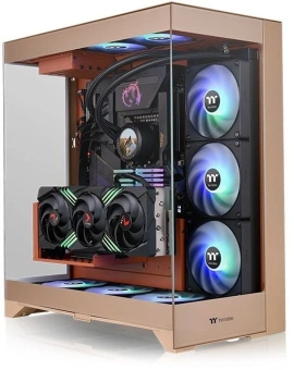 Корпус Thermaltake CTE E550 TG Gravel Sand коричневый без БП ATX 8x120mm 6x140mm 2xUSB3.0 audio bott PSU - купить недорого с доставкой в интернет-магазине