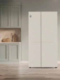 Холодильник LG GC-B257KEHW 2-хкамерн. бежевый инвертер - купить недорого с доставкой в интернет-магазине