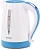Чайник электрический Vitek VT-7031 1.7л. 2200Вт белый/голубой корпус: пластик (7031-VT)