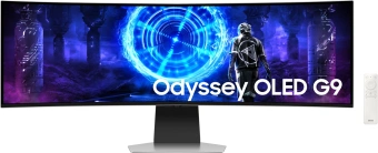 Монитор Samsung 49" Odyssey OLED G9 S49DG952SI серебристый OLED LED 32:9 HDMI M/M TV матовая HAS 250cd 178гр/178гр 5120x1440 240Hz FreeSync Premium Pro DP USB 12.6кг - купить недорого с доставкой в интернет-магазине