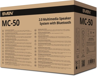 Колонки Sven MC-50 2.0 черный 210Вт BT - купить недорого с доставкой в интернет-магазине