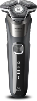 Бритва роторная Philips S5887/10 реж.эл.:3 питан.:аккум. серый - купить недорого с доставкой в интернет-магазине
