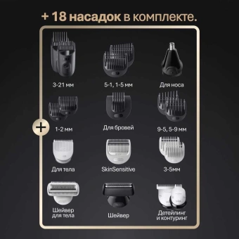 Триммер Braun Series 5 AIO9520 черный - купить недорого с доставкой в интернет-магазине