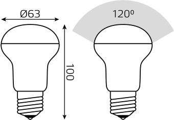 Лампа светодиодная Gauss Elementary 63218 8Вт цок.:E27 рефлек. 180B 3000K св.свеч.бел.теп. (упак.:10шт) - купить недорого с доставкой в интернет-магазине