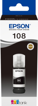 Чернила Epson 108 C13T09C14A черный 70мл для Epson L8050/L18050 - купить недорого с доставкой в интернет-магазине