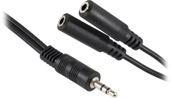 Адаптер аудио Buro BU-2XJACK-JACK 2xJack 3.5 (f)/Jack 3.5 (m) 0.2м. черный - купить недорого с доставкой в интернет-магазине