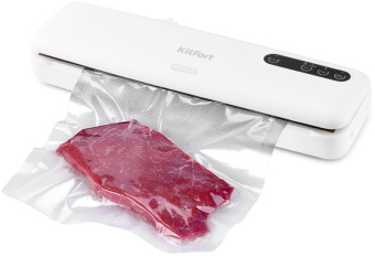 Вакуумный упаковщик Kitfort КТ-1509-2 130Вт 6л/мин 0.7Бар шир.пак.:29см белый - купить недорого с доставкой в интернет-магазине