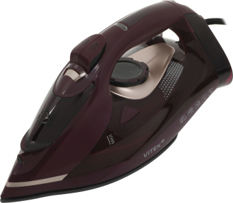 Утюг Vitek VT-IRN1204 3400Вт бордовый - купить недорого с доставкой в интернет-магазине