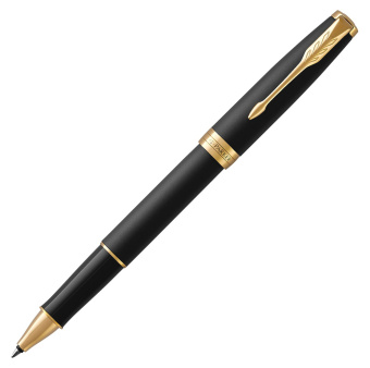 Ручка роллер Parker Sonnet Core T528 (CW1931518) Matte Black GT F черн. черн. подар.кор. сменный стержень 1стерж. кругл. 1цв. - купить недорого с доставкой в интернет-магазине