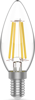 Лампа светодиодная Gauss Basic 1031116T 5.5Вт цок.:E14 свеча 240B 2700K св.свеч.бел.теп. (упак.:3шт) - купить недорого с доставкой в интернет-магазине