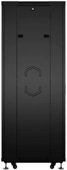 Шкаф коммутационный Cabeus (SH-05C-12U60/60-BK) напольный 12U 600x600мм пер.дв.стекл металл 800кг черный 500мм 730мм IP20 сталь - купить недорого с доставкой в интернет-магазине