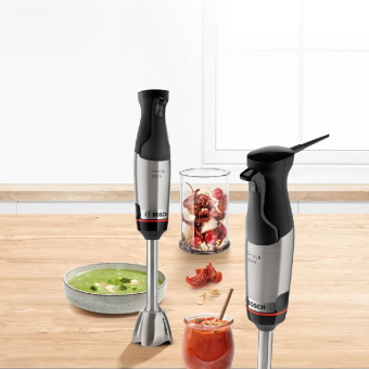 Блендер погружной Bosch MSM6M610 1000Вт нержавеющая сталь/черный - купить недорого с доставкой в интернет-магазине