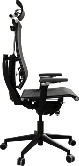 Кресло руководителя эргономичное Метта Yoga Spine Black Edition черный сиденье черный сетка с подголов. крестов.5-луч. металл хром - купить недорого с доставкой в интернет-магазине
