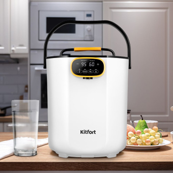 Термопот Kitfort КТ-2520 5л. 1600Вт белый/черный - купить недорого с доставкой в интернет-магазине
