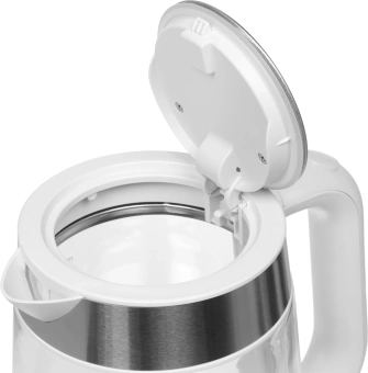 Чайник электрический Candy CK-301 1.8л. 2200Вт белый корпус: стекло/пластик - купить недорого с доставкой в интернет-магазине