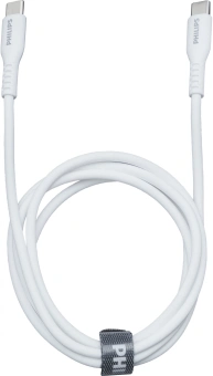 Кабель Philips DLC8601 USB Type-C (m)-USB Type-C (m) 1.2м белый коробка (упак.:1шт) - купить недорого с доставкой в интернет-магазине
