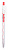 Ручка шариков. автоматическая Deli Arrow EQ24-RD прозрачный/белый d=0.7мм красн. черн.