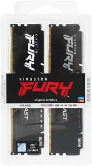 Память DDR5 2x8GB 5200MHz Kingston KF552C40BBK2-16 Fury Beast RTL Gaming PC5-41600 CL40 DIMM 288-pin 1.25В single rank с радиатором Ret - купить недорого с доставкой в интернет-магазине