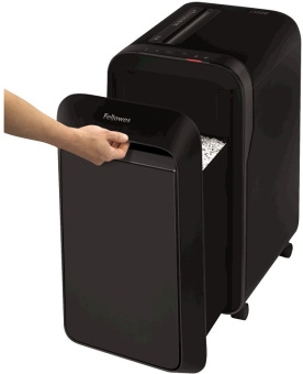 Шредер Fellowes PowerShred LX220 черный (секр.P-4) фрагменты 20лист. 30лтр. скрепки скобы пл.карты - купить недорого с доставкой в интернет-магазине