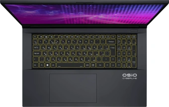 Ноутбук Osio CyberLine C170i-002 Core i5 12600H 16Gb SSD512Gb NVIDIA GeForce RTX4050 6Gb 17.3" IPS FHD (1920x1080) без ОС dk.grey WiFi BT Cam 3410mAh - купить недорого с доставкой в интернет-магазине