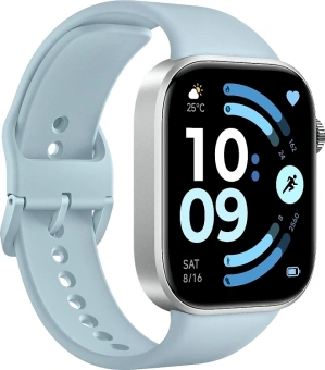 Смарт-часы Xiaomi Redmi Watch 6 2.07" AMOLED корп.серебристый рем.голубой разм.брасл.:135-205мм (BHR08CWGL) - купить недорого с доставкой в интернет-магазине