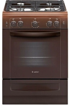 Плита Газовая Gefest ПГ 6100-02 0310 коричневый (металлическая крышка) реш.чугун - купить недорого с доставкой в интернет-магазине