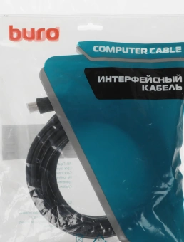 Кабель аудио-видео Buro BU-HDMI-v1.4-5M-FF HDMI (m)/HDMI (m) 5м. феррит.кольца позолоч.конт. черный - купить недорого с доставкой в интернет-магазине