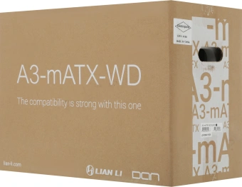 Корпус Lian-Li A3 Wood черный без БП mATX 10x120mm 2x140mm 2xUSB3.0 1xUSB3.1 audio bott PSU - купить недорого с доставкой в интернет-магазине