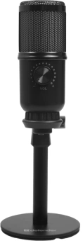 Микрофон проводной Defender Glow GMC 400 1.3м черный - купить недорого с доставкой в интернет-магазине
