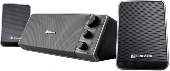 Колонки Оклик OK-450 2.1 черный 15Вт BT портативные - купить недорого с доставкой в интернет-магазине