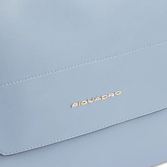 Деловая сумка женская Piquadro Circle BD6778W92/AZ3 с отделением для ноутбука 14" голубая натур.кожа - купить недорого с доставкой в интернет-магазине