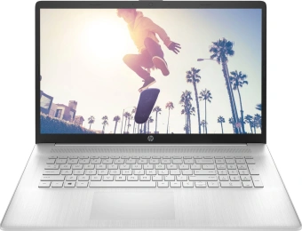 Ноутбук HP 17-cp3166mg Ryzen 7 7730U 16Gb SSD512Gb AMD Radeon Graphics 17.3" IPS FHD (1920x1080) FreeDOS silver WiFi BT Cam (802H9EA) - купить недорого с доставкой в интернет-магазине