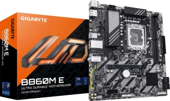Материнская плата Gigabyte B860M E Soc-1851 Intel B860 2xDDR5 mATX AC`97 8ch(7.1) GbLAN RAID+HDMI+DP - купить недорого с доставкой в интернет-магазине