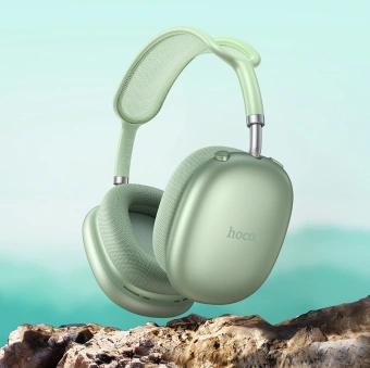 Гарнитура мониторные Hoco W55 1.2м зеленый беспроводные bluetooth оголовье (32706) - купить недорого с доставкой в интернет-магазине