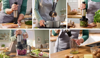 Блендер погружной Bosch MSM6M610 1000Вт нержавеющая сталь/черный - купить недорого с доставкой в интернет-магазине