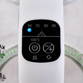 Чайник электрический Hyundai HYK-G8880 2л. 2200Вт серый/серебристый корпус: стекло - купить недорого с доставкой в интернет-магазине