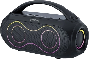 Колонка порт. Digma D-PS1532 черный 60W 2.0 BT 10м 3600mAh (PS1532B) - купить недорого с доставкой в интернет-магазине