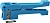 Инструмент зачистки Lanmaster LAN-FT-STR/DIS для снятия оболочки оптического кабеля синий