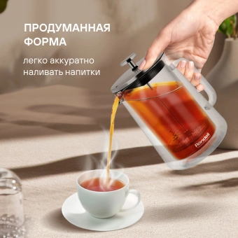 Френч-пресс Rondell Eletto RDS-1823 0.6л прозрачный - купить недорого с доставкой в интернет-магазине