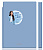 Блокнот Deli 22290BLUE 210х143мм искусст. кожа 112л синий