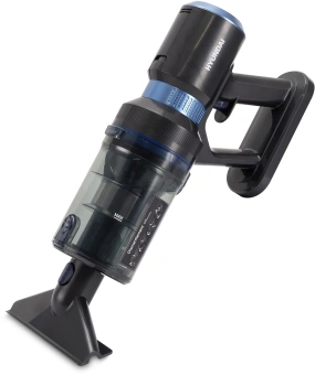 Пылесос ручной Hyundai HYV-S7970 500Вт серый/синий - купить недорого с доставкой в интернет-магазине