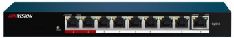 Коммутатор Hikvision DS-3E0109P-E/M(B) 9x100Мбит/с 8PoE+ 58W неуправляемый - купить недорого с доставкой в интернет-магазине
